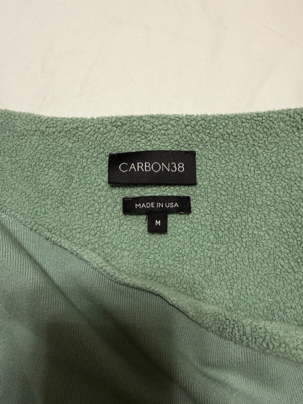 Carbon Short Sleeve Off Shoulder Sweatshirt in French Terry - Picture 4 of 4